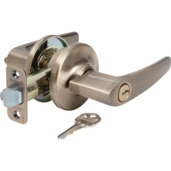 Image for Kwikset® Delta® Door Lever, Entry, Grade 3, Metal, Antique Brass from HD Supply