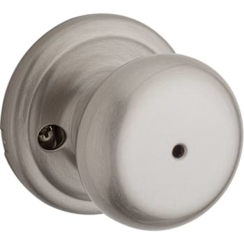 Kwikset Hancock Satin Nickel Bed/Bath Privacy Door Knob