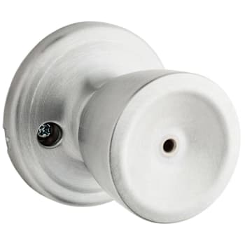 Kwikset Abbey Satin Chrome Bed/Bath Privacy Door Knob