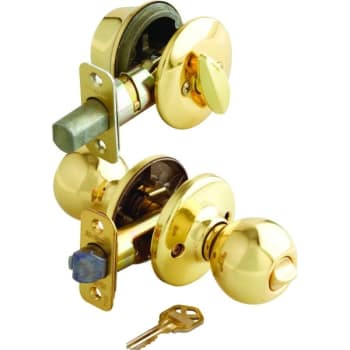 Image for Kwikset® Polo® Combo Entry Lock And Deadbolt (Polished Brass) from HD Supply