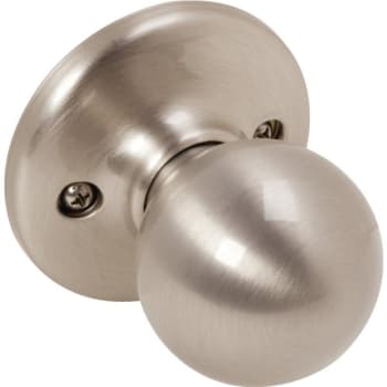 Kwikset® Polo® Door Knob, Round, Half Inactive/Dummy, Grade 3, Metal, Satin Nickel