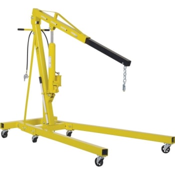 Image for Vestil 2000 Lb Capacity Yellow Engine Hoist With Folding Legs from HD Supply