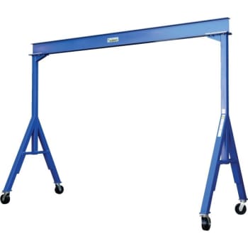 Vestil 4000 lb Capacity Blue Steel Fixed Height Gantry Crane 20'