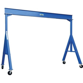 Vestil 6000 lb Capacity Blue Steel Fixed Height Gantry Crane 20'