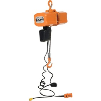 Image for Vestil 1000 Lb Capacity Orange Economy Chain Hoist With 1 Phase Container from HD Supply