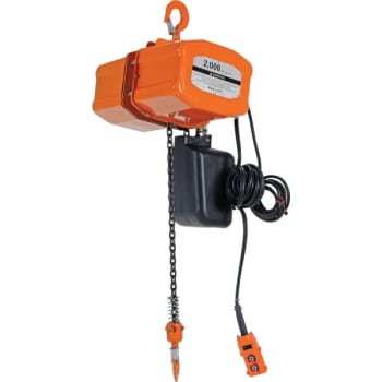 Image for Vestil 1000 Lb Capacity Orange Economy Chain Hoist With 3 Phase Container from HD Supply