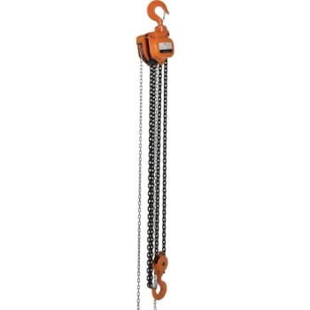 Image for Vestil 6000 lb Capacity Orange Economy Chain Hoist With 1 Phase Container from HD Supply