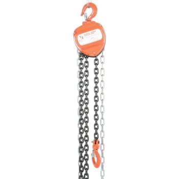 Vestil 1000 lb Capacity Orange Hand Chain Hoist 10'