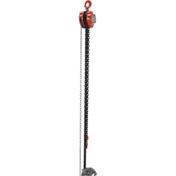 Vestil 3000 lb Capacity Orange Hand Chain Hoist 15'
