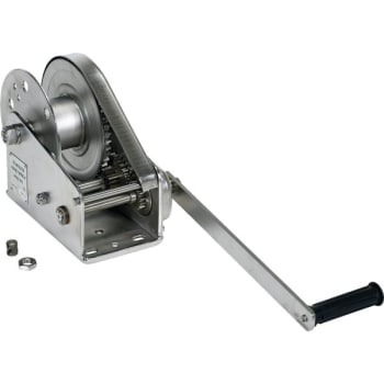 Image for Vestil 1200 lb Capacity Silver Stainless Steel Hand Winch With Gear Ratio from HD Supply