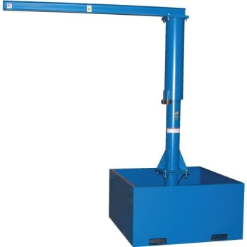Vestil 500 Lb Capacity Blue Port Jib Crane 10'
