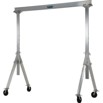 Image for Vestil 4000 lb Capacity Gray Aluminum Adjustable Height Gantry Crane 15' x 10' from HD Supply