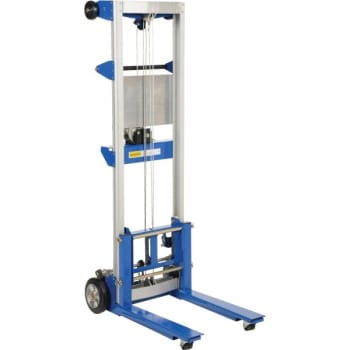 Image for Vestil 500 Lb Capacity Fixed Straddle Hand Winch Lift Truck 35 X 25 X 68.75" from HD Supply