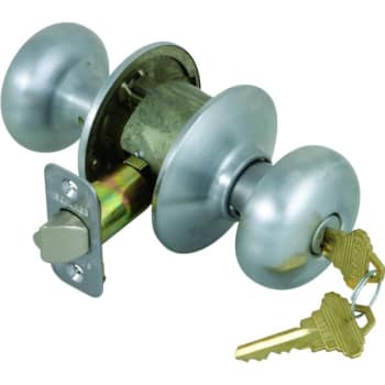 Image for Schlage® Plymouth F Series Knob, Storeroom, Grade Aaa, Die Cast Zinc, Satin Chrome from HD Supply