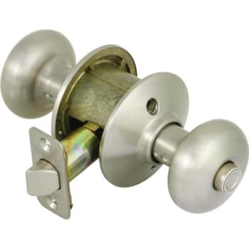 Image for Schlage® Plymouth F Series Knob, Privacy, Grade AAA, Die Cast Zinc, Satin Nickel from HD Supply
