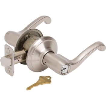 Image for Schlage® Flair F Series Lever, Entry, Grade AAA, Satin Nickel from HD Supply