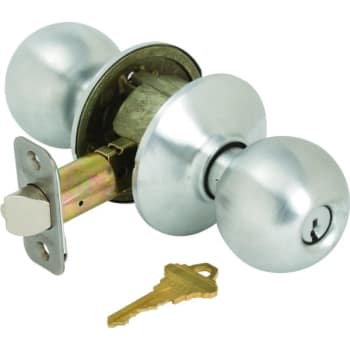 Image for Schlage® Orbit F Series Knob, Entry, Grade Aaa, Satin Chrome from HD Supply