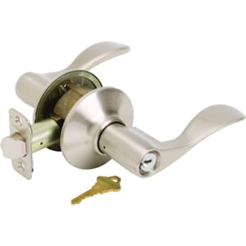 Image for Schlage® Accent F Series Lever, Entry, Grade AAA, Metal, Satin Nickel from HD Supply