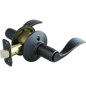 Image for Schlage® Accent F Series Lever, Privacy, Grade AAA, Metal, Aged Bronze from HD Supply