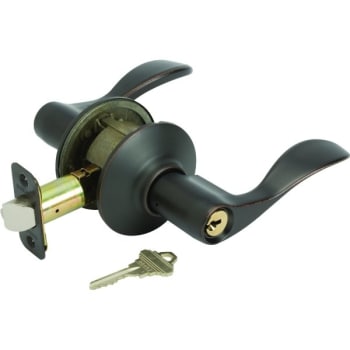 Image for Schlage® Accent F Series Lever, Entry, Grade AAA, Metal, Aged Bronze from HD Supply