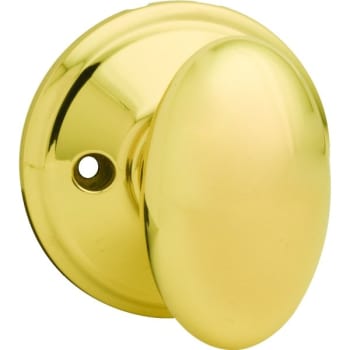 Image for Schlage® Siena F Series Knob, Non-Turning, Grade Aaa, Die Cast Zinc, Bright Brass from HD Supply