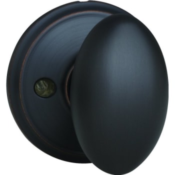 Image for Schlage® Siena F Series Knob, Non-Turning, Grade AAA, Die Cast Zinc, Aged Bronze from HD Supply