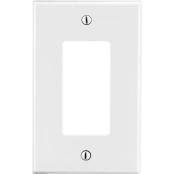 Image for Hubbell 1-Gang Polycarbonate Decorator Thermoplastic Wall Plate (25-Pack) (White) from HD Supply