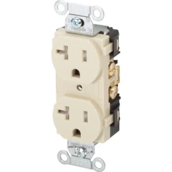Image for Hubbell® 20 Amp 125 Volt Commercial Duplex Standard Outlet (Ivory) from HD Supply