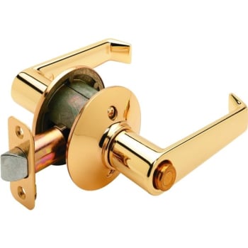 Schlage® Elan F Series Lever, Privacy, Grade Aaa, Bright Brass