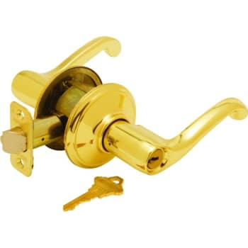 Image for Schlage® Flair F Series Lever, Entry, Grade AAA, Bright Brass from HD Supply