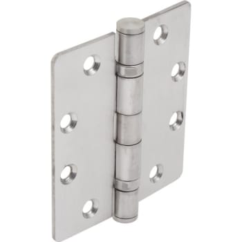 Image for 4-1/2" Commercial Ball Bearing Door Hinge Satin Steel, Package Of 3 from HD Supply