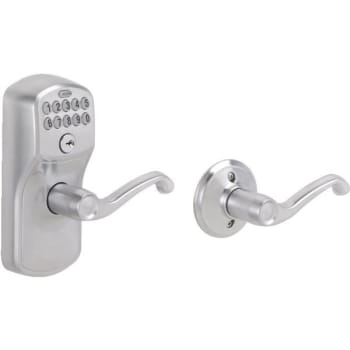 Image for Schlage Plymouth Keypad Deadbolt With Auto Lock, Satin Nickel from HD Supply
