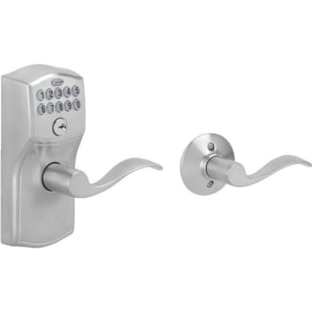 Image for Schlage Camelot Keypad With Auto Lock, Satin Chrome from HD Supply