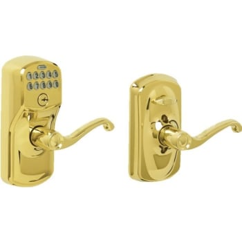 Image for Schlage Plymouth Keypad Entry With Flex-Lock, Brass from HD Supply