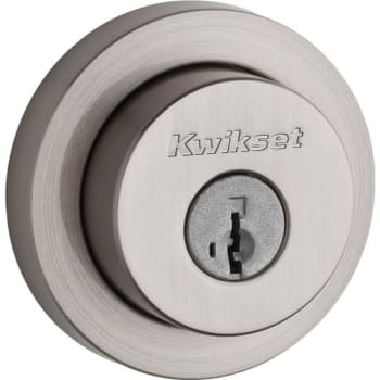 Image for Kwikset® Milan 158 Round Deadbolt With Smartkey Security™ (Satin Nickel) from HD Supply
