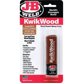 Image for JB Weld Kwikwood Epoxy Wood Repair Putty from HD Supply