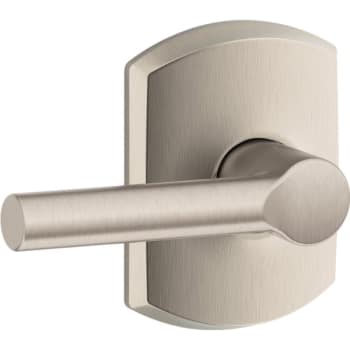 Image for Schlage® Broadway F Series Lever with Greenwich Trim, Passage, Grade AAA, Satin Nickel from HD Supply
