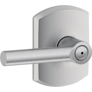 Image for Schlage® Broadway F Series Lever With Greenwich Trim, Privacy, Grade Aaa, Satin Chrome from HD Supply