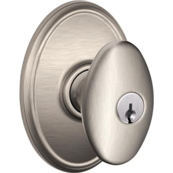 Image for Schlage® Siena F Series Knob With Wakefield Trim, Entry, Grade Aaa, Die Cast Zinc, Satin Nickel from HD Supply