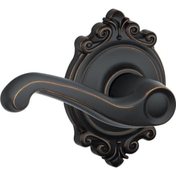 Image for Schlage® Flair F Series Lever with Brookshire Trim, Passage, Grade AAA, Aged Bronze from HD Supply
