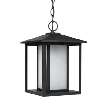 Sea Gull Lighting® Hunnington 9 In. 9.5w 1-light Outdoor Pendant Fixture (black)