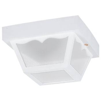 Image for Sea Gull Lighting® 8.25 In. 1-Light Outdoor Ceiling Light (White) from HD Supply