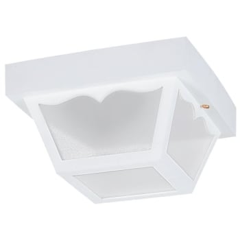 Image for Sea Gull Lighting® Signature 8.25 In. 1-Light Outdoor Ceiling Light (White) from HD Supply