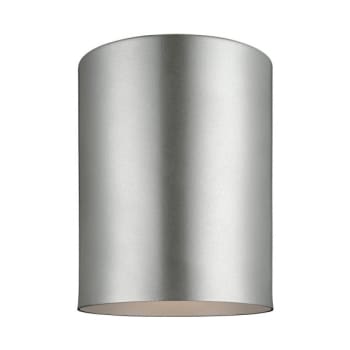 Sea Gull Lighting® Cylinders 5.1 In. 1-Light Outdoor Ceiling Light (Brushed Nickel)