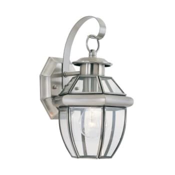 Image for Sea Gull Lighting® Lancaster 12 in. 1-Light Outdoor Lantern (Antique Brushed Nickel) from HD Supply