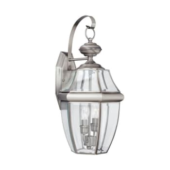 Sea Gull Lighting® Lancaster 20.5 In. 2-Light Outdoor Lantern (Antique Brushed Nickel)