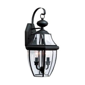 Image for Sea Gull Lighting® Lancaster 10 X 20.5 In. 2-Light Outdoor Lantern (Black) from HD Supply