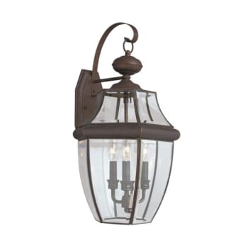 Sea Gull Lighting® Lancaster 23 In. 3-Light Outdoor Lantern (Antique Bronze)