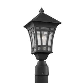 Image for Sea Gull Lighting® Herrington 100w Lighting Post Cap (Black) from HD Supply