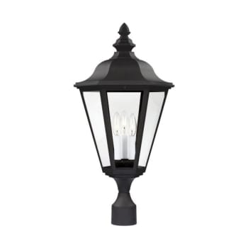 Image for Sea Gull Lighting® Brentwood 60w Lighting Post Cap (Black) from HD Supply